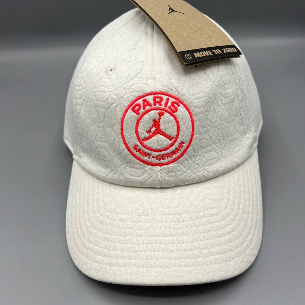 Air Jordan Hat‎ Men M-L White Paris Saint Germain Jumpman Strap Back Cap New
